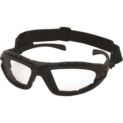 Lunettes de s&eacute;curit&eacute; &agrave; monture noire Dustdevil, Lentille Transparent, Antibu&eacute;e/Anti-&eacute;gratignures, ANSI Z87+/R&eacute;pond ou surpasse la norme CSA Z94.3 Distribution Jean Lapalme
