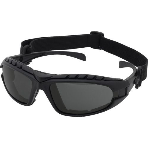 Dustdevil Black Frame Safety Glasses, Grey Lens, Anti-Fog/Anti-Scratch, ANSI Z87+/Meets/Exceeds CSA Z94.3 Distribution Jean Lapalme