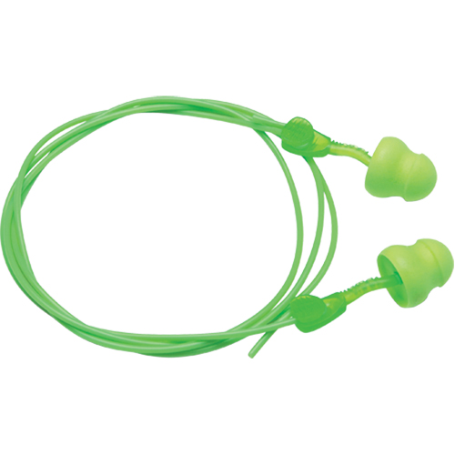 Bouchons d'oreilles en mousse Glide, Vrac - Boîte, Avec cordon Distribution Jean Lapalme