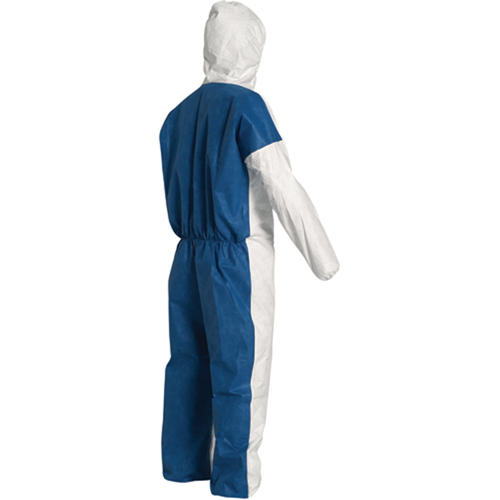 Hooded Coveralls, 2X-Large, Blue/White, Tyvek&reg; 400 D Distribution Jean Lapalme