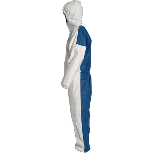 Hooded Coveralls, 2X-Large, Blue/White, Tyvek&reg; 400 D Distribution Jean Lapalme