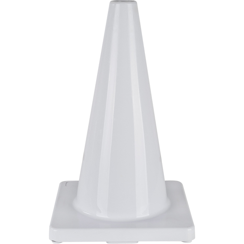 C&ocirc;ne de couleur pour la signalisation, 18", Blanc Distribution Jean Lapalme