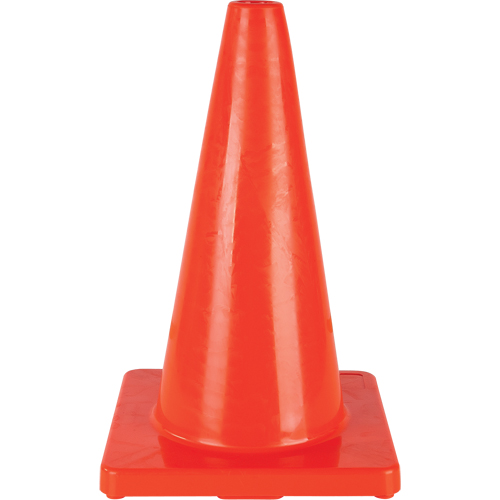 C&ocirc;ne de couleur pour la signalisation, 18", Orange Distribution Jean Lapalme