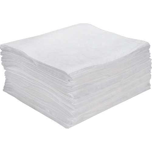 Premium Meltblown Sorbent Pads, Oil Only, 15" x 18", 15 gal. Absorbancy Distribution Jean Lapalme