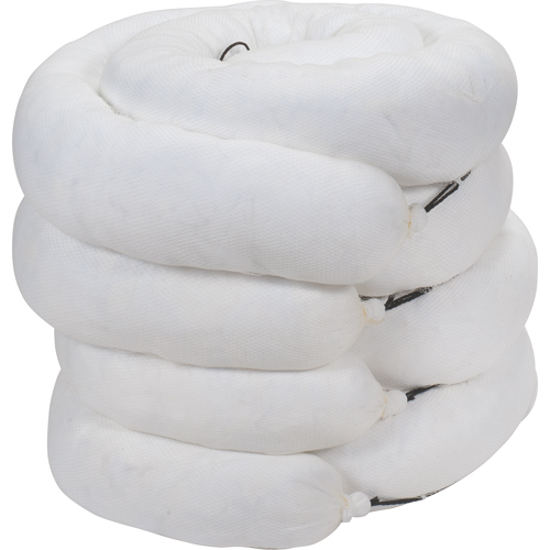 Barrage absorbant, Huile seulement, 10' lo x 8" la, Absorption 40 gal., 4 /pqt Distribution Jean Lapalme