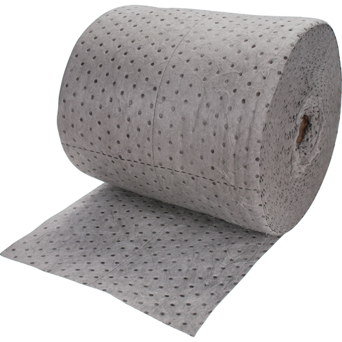 Rouleaux absorbants li&eacute;s de premi&egrave;re qualit&eacute;, Poids moyen, 150' lo x 15" la, Absorption 20 gal. Distribution Jean Lapalme