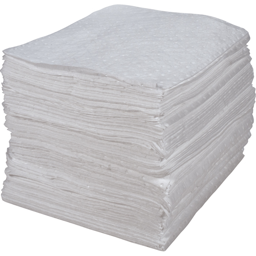 Premium Bonded Sorbent Pads, Oil Only, 15" x 17", 30 gal. Absorbancy Distribution Jean Lapalme