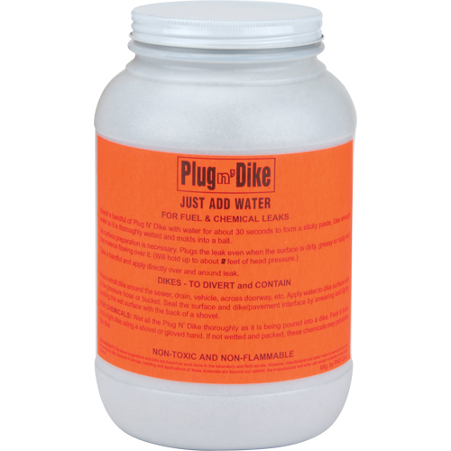 Produit d'&eacute;tanchi&eacute;t&eacute; Plug N'Dike, Granules, 1 gal. Distribution Jean Lapalme