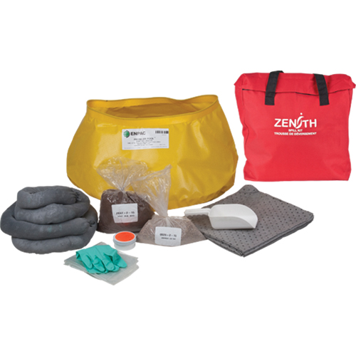 Trousse de lutte contre les d&eacute;versements pour l'ouest du canada, Universel, Sac, Absorbance de 17 gal. US Distribution Jean Lapalme