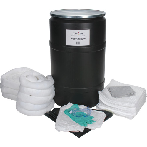 Spill Kit, Oil Only, Drum, 55 US gal. Absorbancy Distribution Jean Lapalme