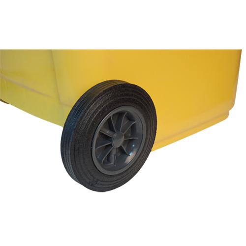 Yellow Mobile Container, Polyurethane, 63 Gallons/63 US gal. Distribution Jean Lapalme