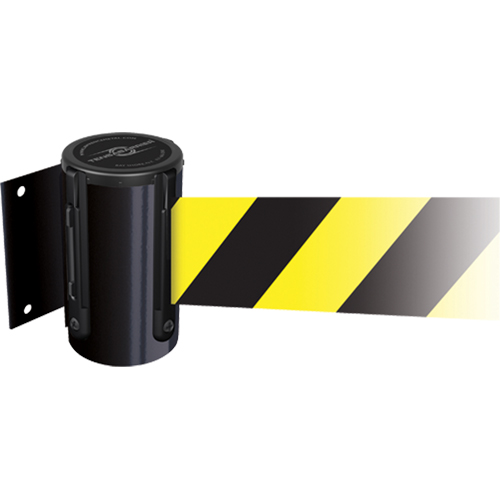Tensabarrier&reg; Wall Mounted Units, Plastic, Screw Mount, 7.5', Yellow Tape Distribution Jean Lapalme