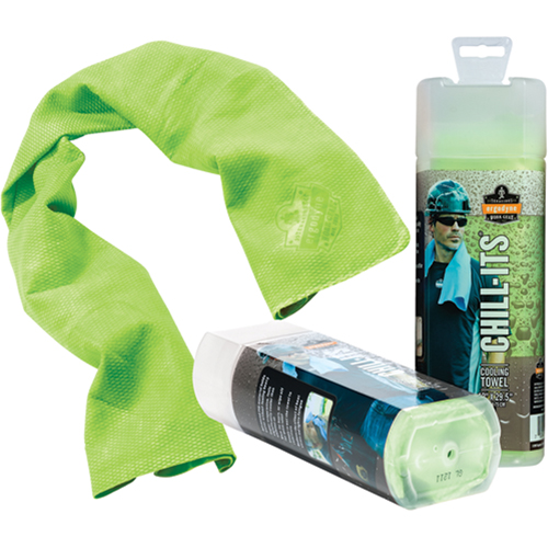 Serviettes de refroidissement 6602 Chill-Its, Lime haute visibilit&eacute; Distribution Jean Lapalme