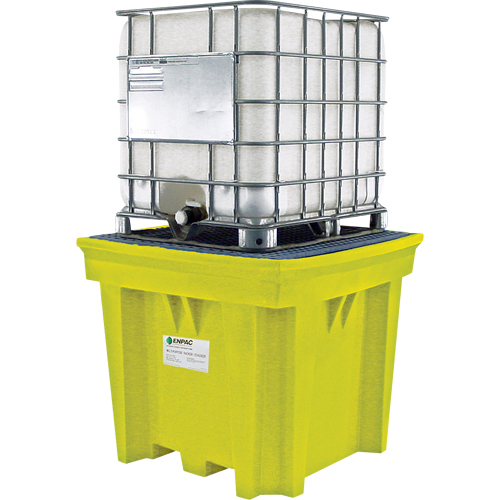 GRV Space-Saver sans drain, Capacit&eacute; de d&eacute;versement 275 gal. US, 57" x 57" x 48" Distribution Jean Lapalme