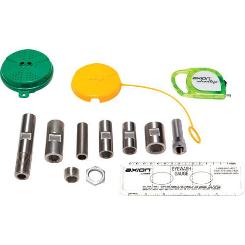 Trousse de mise &agrave; niveau pour douche oculaire/faciale Axion Advantage avec t&ecirc;te de douche oculaire/faciale en plastique ABS vert Distribution Jean Lapalme