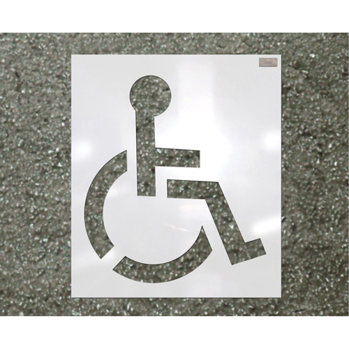 Pochoirs pour parc de stationnement, Pictogramme, 39" Distribution Jean Lapalme