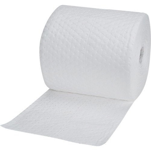 Industrial-Grade Fine Fibre Sorbent Rolls, Heavyweight, 150' L x 15" W, 35 Gal. Absorbancy Distribution Jean Lapalme