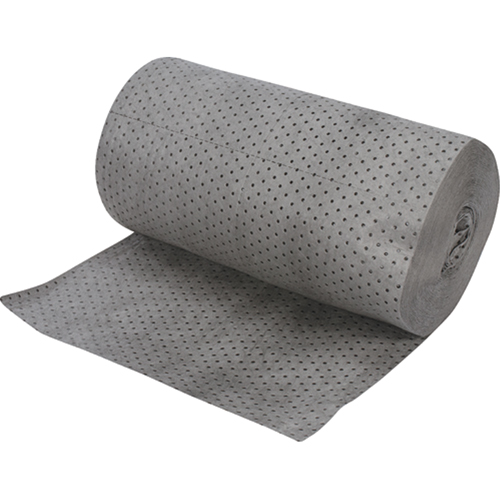 Industrial-Grade Fine Fibre Sorbent Rolls, Heavyweight, 150' L x 30" W, 70 gal. Absorbancy Distribution Jean Lapalme