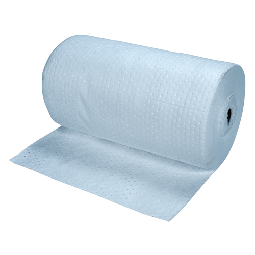 Premium Blue Bonded Sorbent Pads, Heavyweight, 150' L x 30" W, 50 gal. Absorbancy Distribution Jean Lapalme