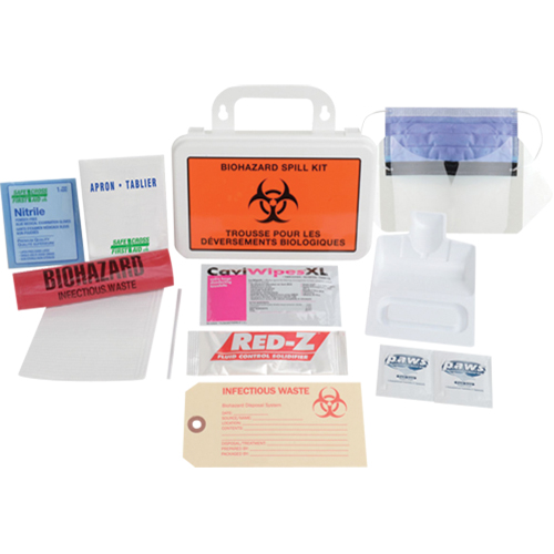 Deluxe Clean-Up Spill Kit, Biohazard, Case Distribution Jean Lapalme