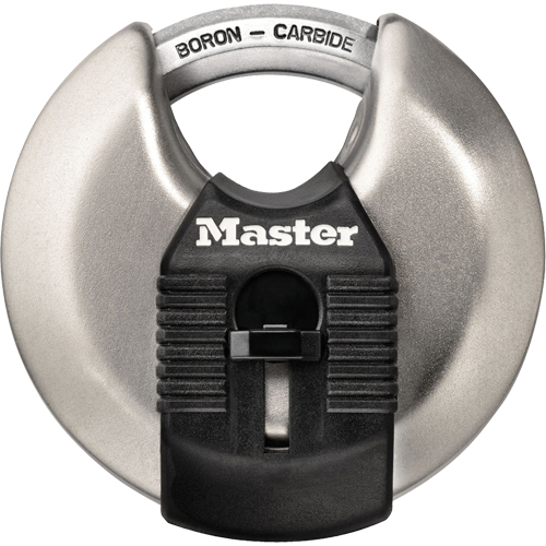 Magnum&reg; Disc Padlock, Silver, Keyed Different, Hardened Steel, 2-3/4" Width Distribution Jean Lapalme