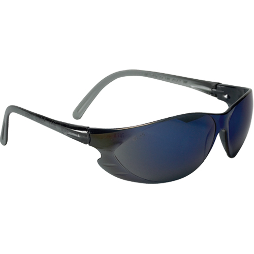 Lunettes de s&eacute;curit&eacute; &agrave; miroir bleu, Lentille Bleu/Miroir, Anti-&eacute;gratignures, R&eacute;pond ou surpasse la norme CSA Z94.3 Distribution Jean Lapalme