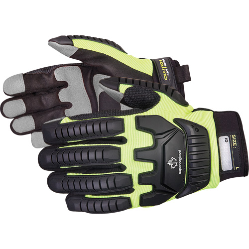 Gants de m&eacute;canicien r&eacute;sistants aux chocs Clutch Gear, Paume PVC, Taille Petit Distribution Jean Lapalme