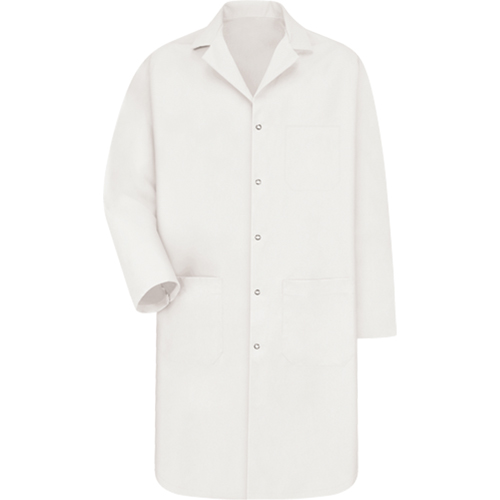 Lab Coat, Poly-Cotton, Small, White Distribution Jean Lapalme