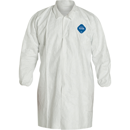 Sarrau de laboratoire, Tyvek 400, Blanc, Moyen Distribution Jean Lapalme