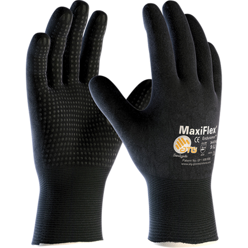 ATG MaxiFlex&reg; EnduranceTM 34-8745 Gloves, 9/Large, Foam Nitrile Coating, 15 Gauge, Nylon Shell Distribution Jean Lapalme