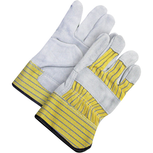 Gants d'ajusteur classiques, Taille unique, Paume en Cuir de vache refendu, Doublure en Molleton Distribution Jean Lapalme