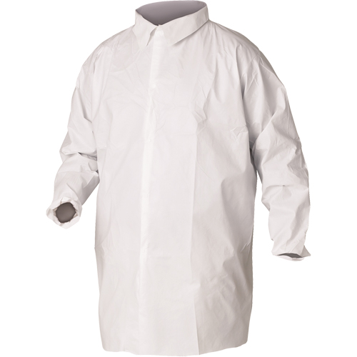 KleenGuard A20 Lab Coats, SMS, White, Large Distribution Jean Lapalme