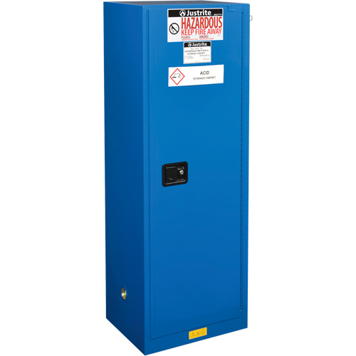 Sure-Grip&reg; Ex Hazardous Material Slimline Safety Cabinets, 22 gal., 23.25" x 65" x 18" Distribution Jean Lapalme