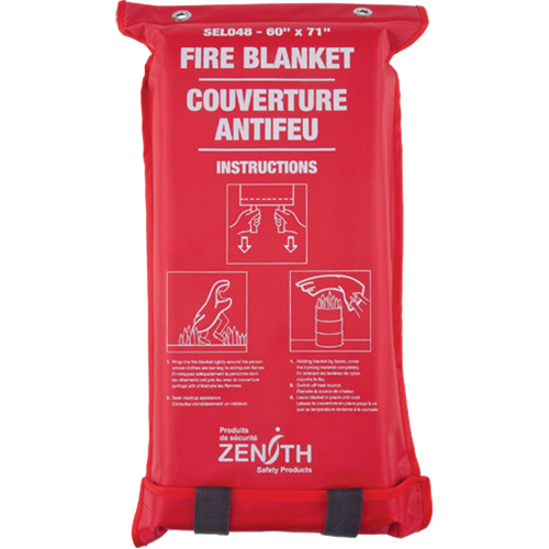 Fire Blanket, Fibreglass, 60"W x 71"L Distribution Jean Lapalme