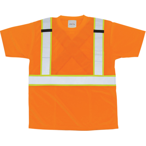 CSA Compliant T-Shirt, Polyester, Medium, Orange Distribution Jean Lapalme