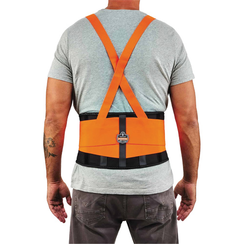 Ceinture de support dorsal haute visibilit&eacute; en &eacute;lasthanne ProFlex 100HV, &eacute;lastique, Petit Distribution Jean Lapalme