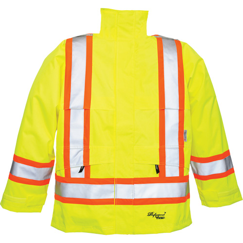 Manteaux 300 deniers Professional Journeyman, Polyester, Petit, Jaune lime haute visibilit&eacute; Distribution Jean Lapalme