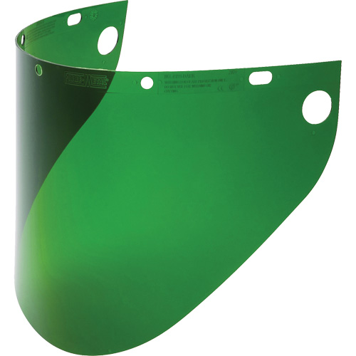 Fibre-Metal&reg; Extended View Faceshield Visor, Propionate, Green Tint Distribution Jean Lapalme