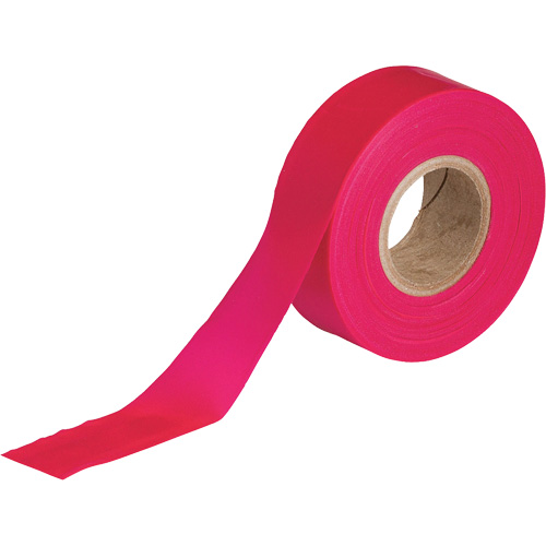 Ruban pour signalisation, 1,188" la x 150' lo, Rouge fluorescent Distribution Jean Lapalme