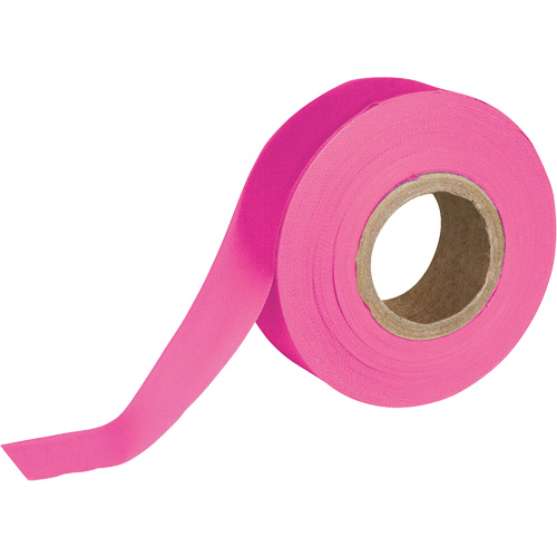 Flagging Tape, 1.188" W x 150' L, Fluorescent Pink Distribution Jean Lapalme