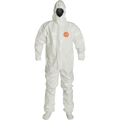 Combinaison &agrave; capuchon, Tychem 4000, 2T-Grand, Blanc Distribution Jean Lapalme
