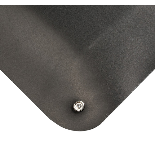Tapis conducteur d'&eacute;lectricit&eacute; no 786, 3' la x 10' lo x 9/16" &eacute;p, PVC, Lisse, Noir Distribution Jean Lapalme