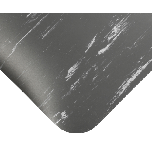 Tapis antimicrobiens Tile-Top Select no 494, Lisse, 4' x 10' x 1/2", Charbon, PVC Distribution Jean Lapalme
