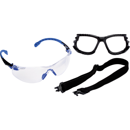 Solus Safety Glasses with Scotchgard Lens Kit, Clear Lens, Anti-Fog, Meets/Exceeds CSA Z94.3 Distribution Jean Lapalme