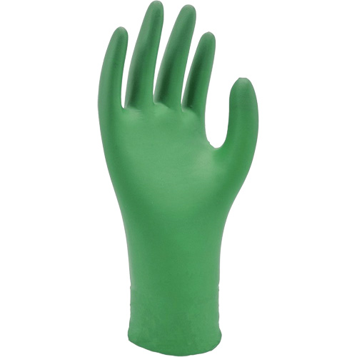 6110PF Biodegradable Gloves, X-Small, Nitrile, 4-mil, Powder-Free, Green Distribution Jean Lapalme