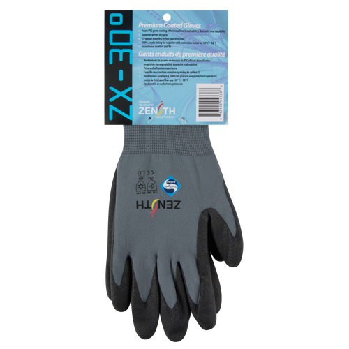 Gants enduits de premi&egrave;re qualit&eacute; ZX-30°, 10/T-Grand, R&ecirc;vetement PVC, Calibre 15, Enveloppe en Nylon Distribution Jean Lapalme