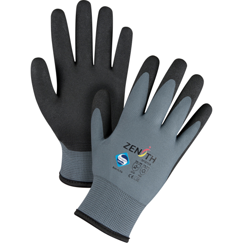 Gants enduits de premi&egrave;re qualit&eacute; ZX-30°, 10/T-Grand, R&ecirc;vetement PVC, Calibre 15, Enveloppe en Nylon Distribution Jean Lapalme