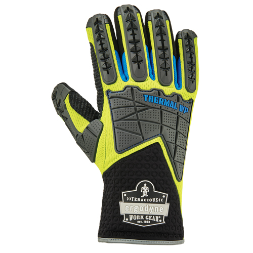 ProFlex&reg; Performance Dorsal Impact-Reducing Gloves + Thermal WP, Small, Suede Palm, Safety Cuff Distribution Jean Lapalme