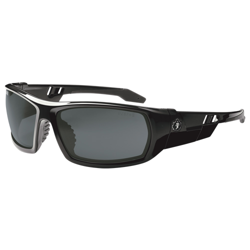 Lunettes de s&eacute;curit&eacute; Skullerz Odin, Lentille Fum&eacute;e, Anti-&eacute;gratignures/Polaris&eacute;, ANSI Z87+/R&eacute;pond ou surpasse la norme CSA Z94.3 Distribution Jean Lapalme