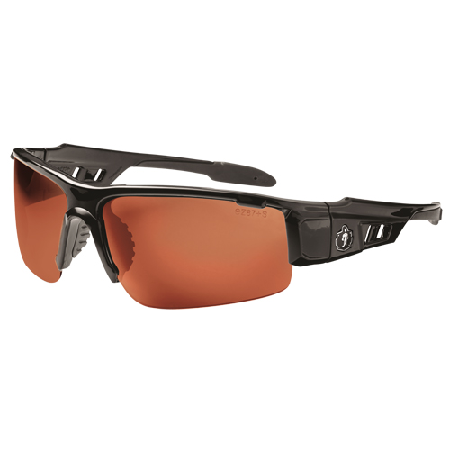 Lunettes de s&eacute;curit&eacute; Skullerz Dagr, Lentille Cuivre, Anti-&eacute;gratignures/Polaris&eacute;, ANSI Z87+/R&eacute;pond ou surpasse la norme CSA Z94.3 Distribution Jean Lapalme